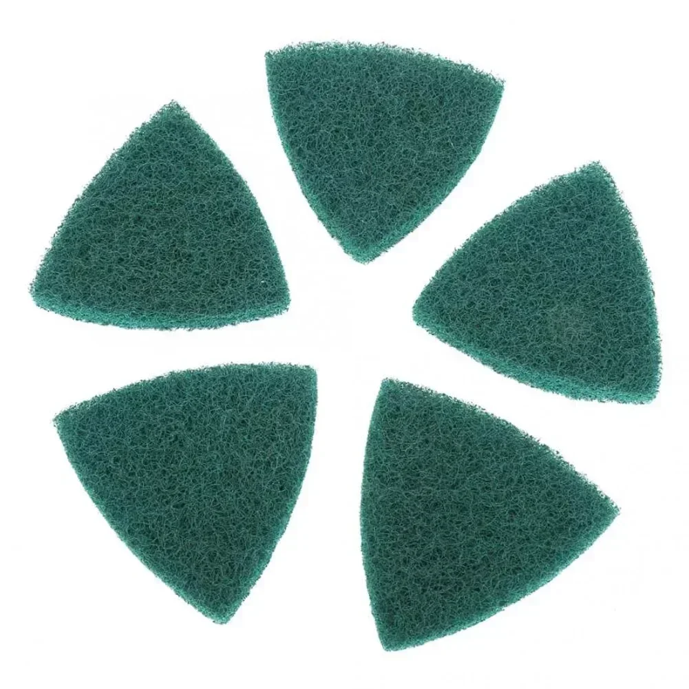 5 stücke 13mm Nylon Pad Dreieck Scheuer Pad Polieren Pad Selbstklebende Platte Schleifen Maschine Zubehör