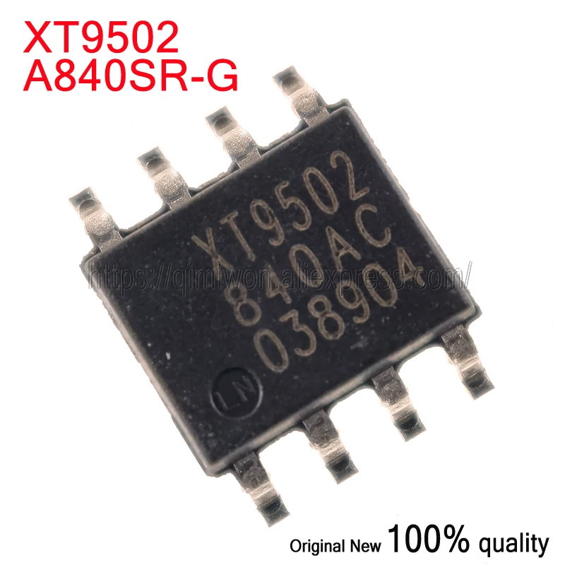 5pcs/1Lot XT9502 XT9502A840SR-G SOP-8 New and Original in Stock Two-cell lithium battery charge management IC chip