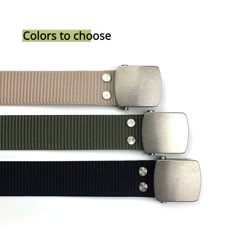 Pure Titanium Buckle Belt Outdoor Tactical Nylon Belt 38mm Anti-Allergy Infinite Adjustment Roller Buckle Waist Belt