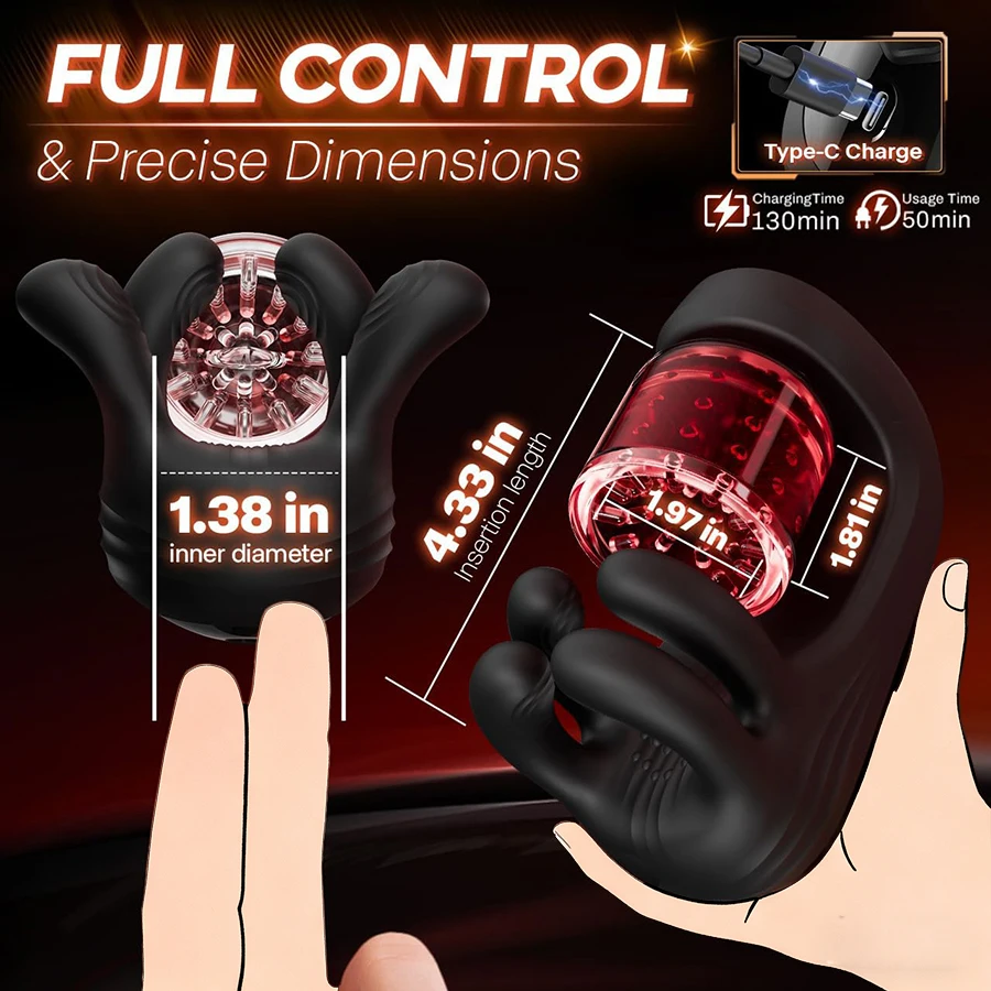 9 أوضاع دوارة للعض آلة الجنس اللسان الضارب للتدريب تحفيز زيادة التحمل ألعاب الجنس الكبار لمتعة الرجال #6