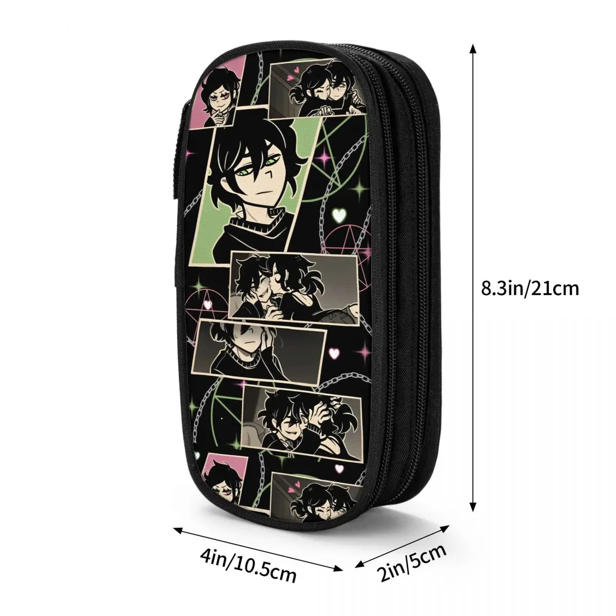 Cute Ashley And Andrew The Coffin Of Andy And Leyley Pencil Case School Pencil Cases Canvas Kids Large Pen Box School Supplies