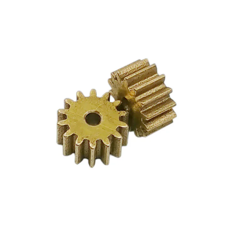 

14T 0.6M OD=9.6mm Copper gear toy model machine motor parts 14 teeth brass pinion 142A 143A 143.17A 144A