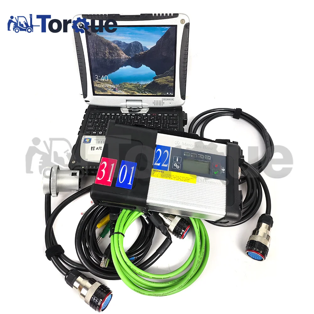 Newest Xentry MB Star C5 Diagnostic VCI for Car Truck Sprinter Bus Auto Multiplexer Scanner+CF19 Laptop