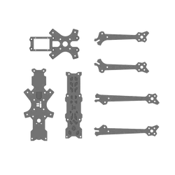 iFlight Nazgul Evoque F5 V2 F5X/F5D FPV Replacement Part for side Panels/middle plate/top plate/bottom plate/arms/TPU Parts