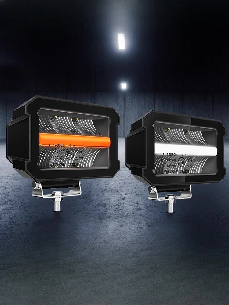 

Automobile LED external headlights Super search spotlights Roof auxiliary lights Modified open-channel fog lights A-pillar searc