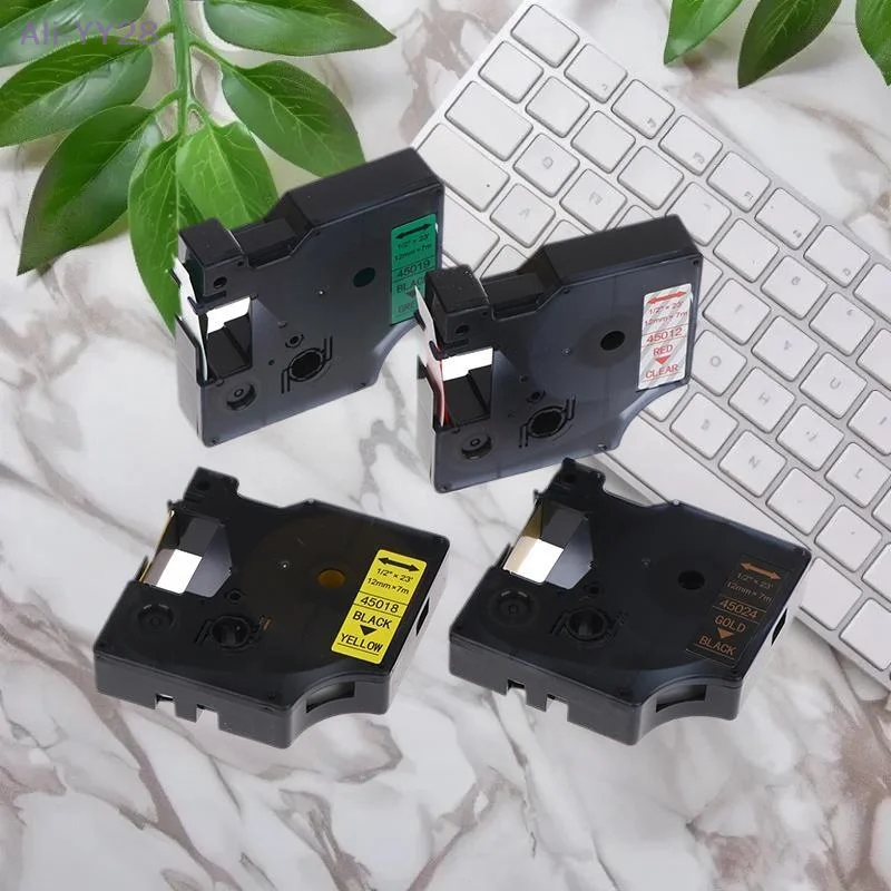 

{MX329} D1 6/9/12/19/24mm Multicol Label Tapes Self-Adhesive Printer Labels Waterproof And Scratch-Resistant Printer Accessrioes
