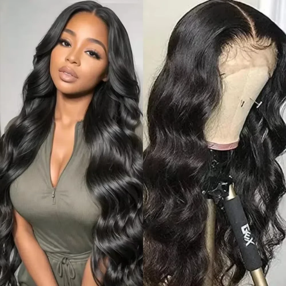 

18-46 дюймов 13x4 360 Объемная волна HD Прозрачный парик из натуральных волос на кружеве для чернокожих женщин 13x6 7x6 Парик фронтальной части шнурка для женщин