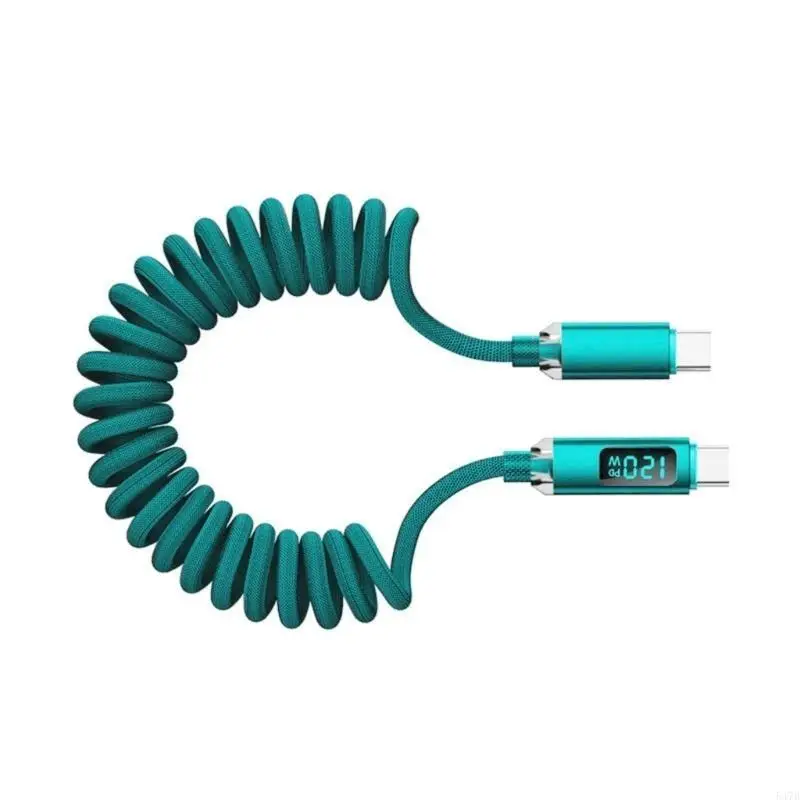 Spring RETRACACIVAMENTE USB C CARREGO 120W ENTREGA HOLE POWER 480MBPS DADOS