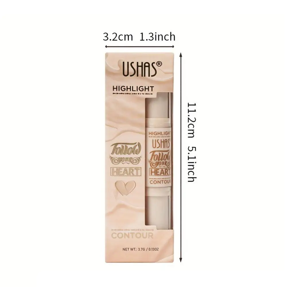 2 In 1 Shimmer Bronzers Contour Stick Waterdichte Multi-Purpose Markeerstift Vormgeven Schaduw Gezicht Wijzigen Concealer Pen