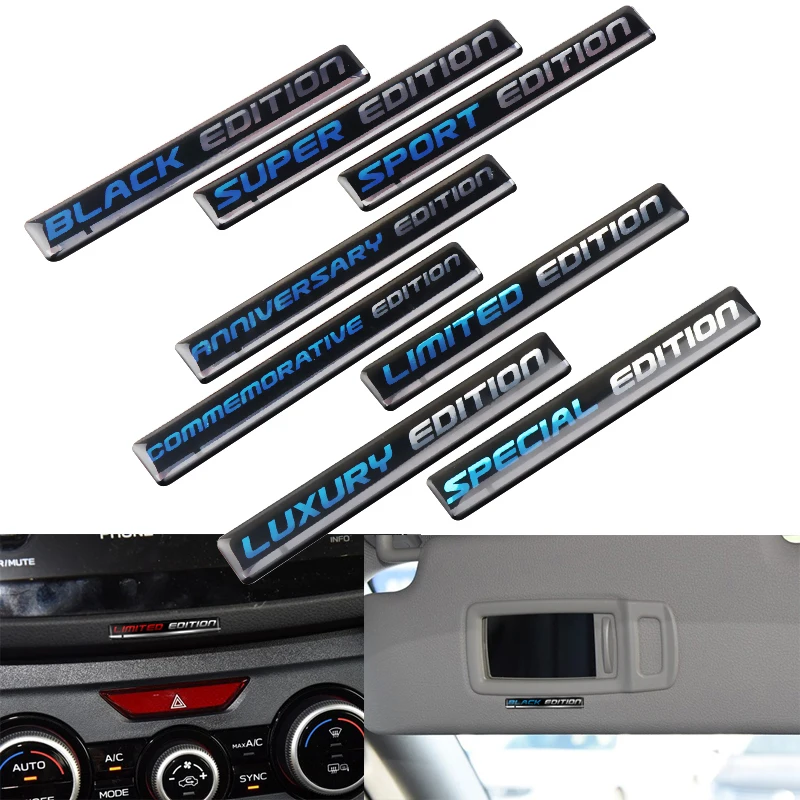 5pcs Super Luxury Anniversary Commemorate Special Sport Limited Edition Sticker Auto Motorcycle decoration DIY Decal Stickers