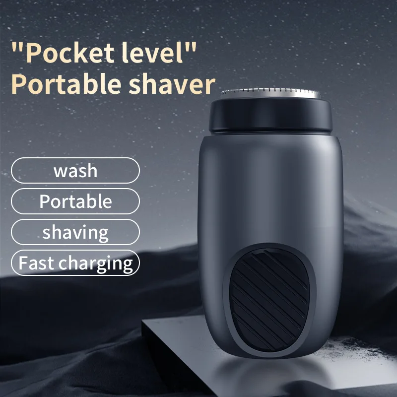 New Beard shaver Men's razor Rechargeable portable mini electric razor Men's razor Washable beard knife