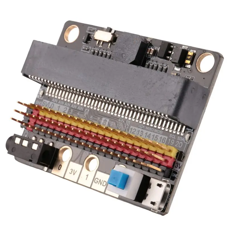 Micro-Bit Expansion Board IOBIT V2.0 Breakout Adapter Shield With Buzzer For BBC Micro:Bit Kids's Python Graphics Programming-VV