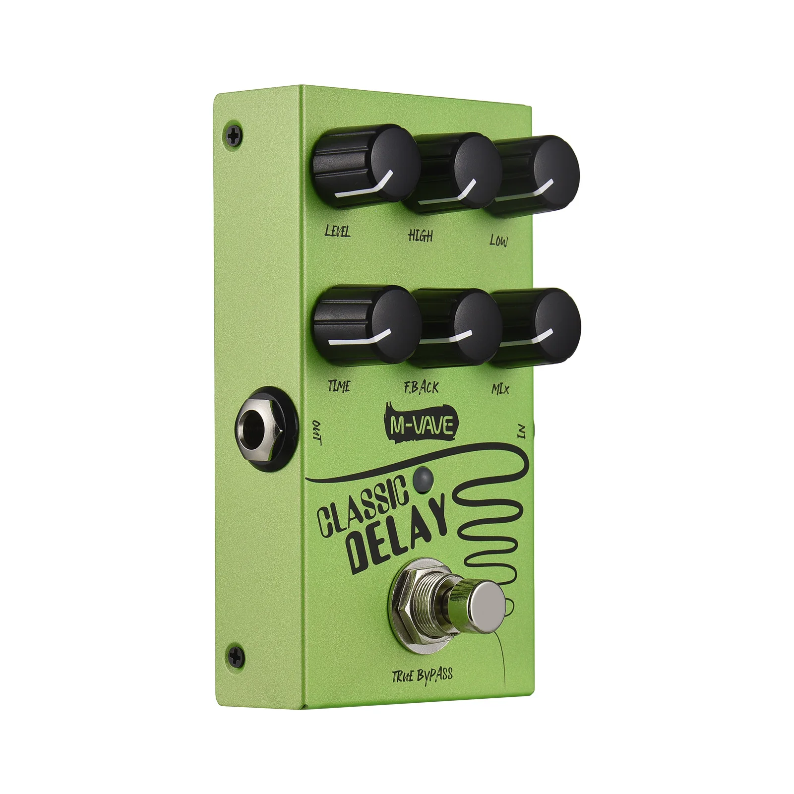 

M-VAVE Classic Delay Effect Pedal True Bypass 9V 600ms Delay Time Guitar Effects Pedal for Electric Guitar Bass ﻿
