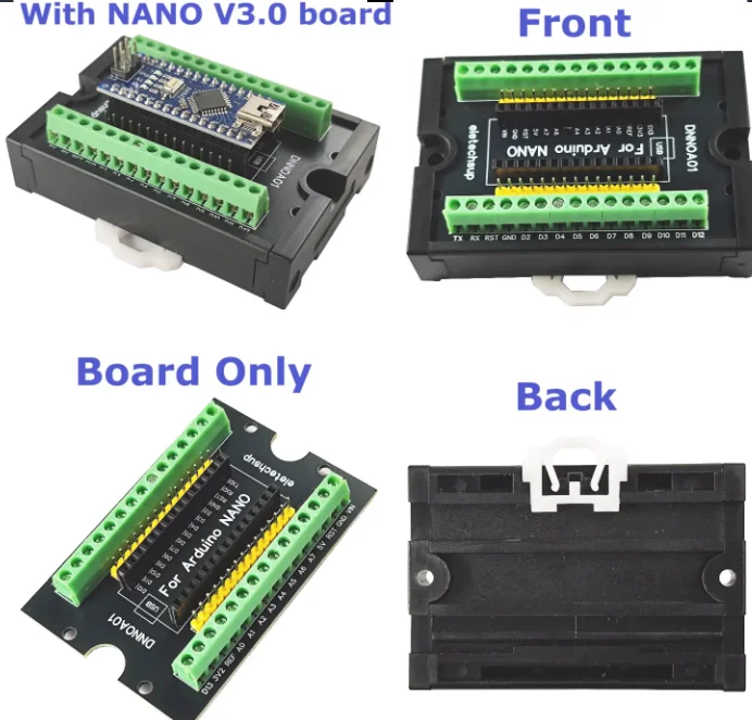 Electronic Screw Terminal Block Chassis  Component Module for ATMEGA328P IOT