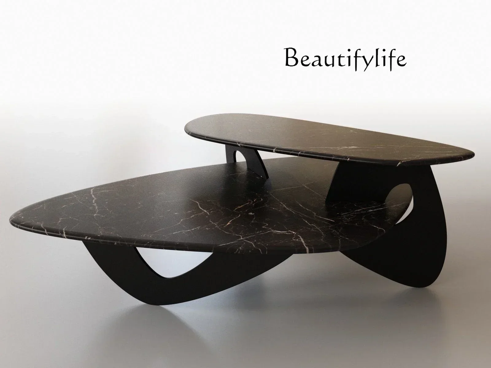 NEW N Nordic style high and low coffee table study casual tea table model room modern simple marble tea table