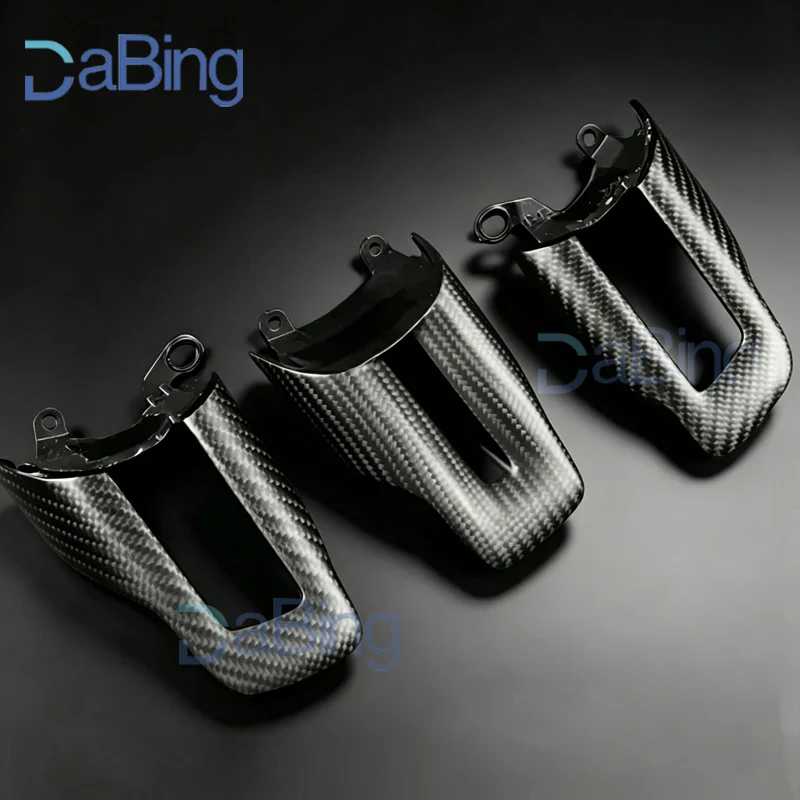 Fit For Ford Mustang 2015-2023 Glossy Matte Black Silver Carbon Fiber Buttons Frame Steering Wheel Trim Forged Carbon Customized