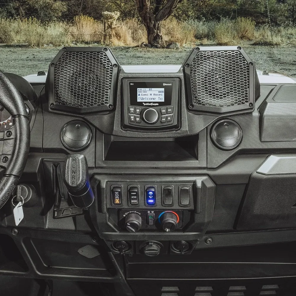 

RNGR18-STG1 Audio Kit: All-in-One Dash Housing Pre-Installed with PMX-1 Receiver and 5.25" Speakers