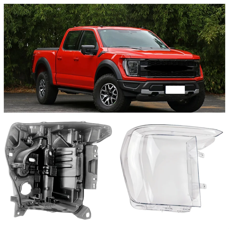 

For Ford Raptor F-150 2021 2022 2023 Car Accsesories Base Head Lamp Shell Headlamp House Glass replacement
