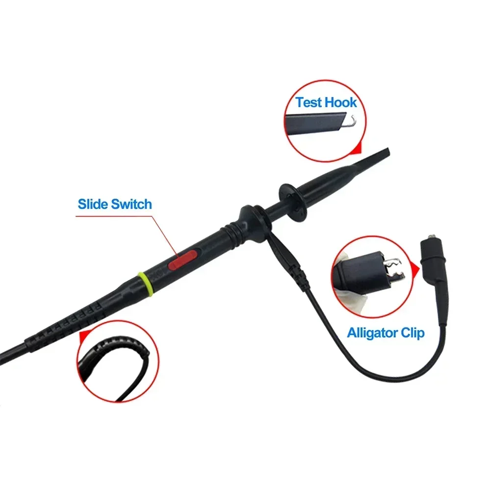 Imagem -06 - Kit de Sonda de Osciloscópio Mcx Mcx-b para Osciloscópio Portátil com Clipe de Sonda Anel de Marcação Tampa Protetora Gancho de Sonda