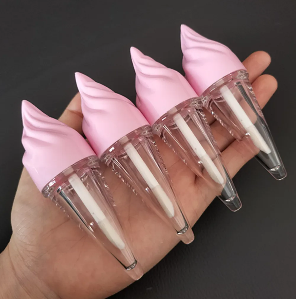 5ML Empty Lip gloss tubes Ice cream cone Shape DIY Lip Balm Bottle Lipstick Cosmetic Packing Containers