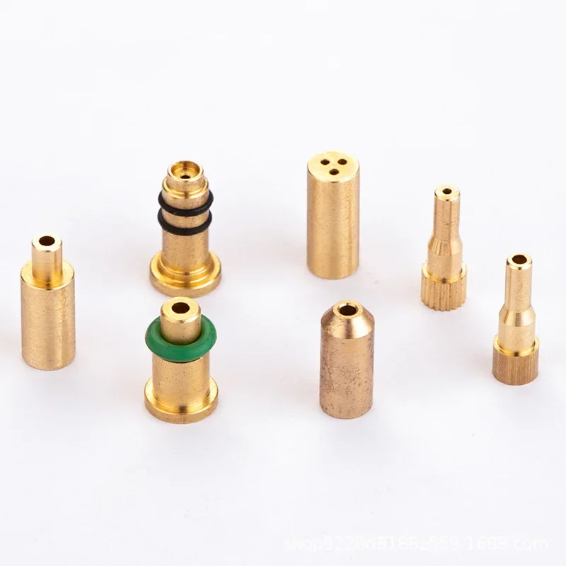 7pcs/Set Reusable Brass Copper Gas Nozzle Adapter For Dunhill Dupont & Other Lighters Special Refill Butane Repair Tools
