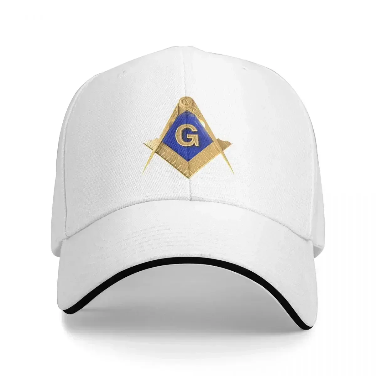 Freemason Square Compass Gold Masonic Gorra de béisbol Hombres Sombreros Mujeres Visera Gorras Snapback a prueba de viento