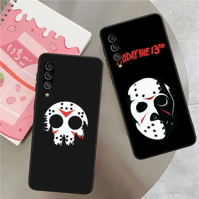 Funda de teléfono con máscara de viernes Jason para Samsung Galaxy S23, S22, S21, S10, S9, S8 Plus, Ultra negra, suave