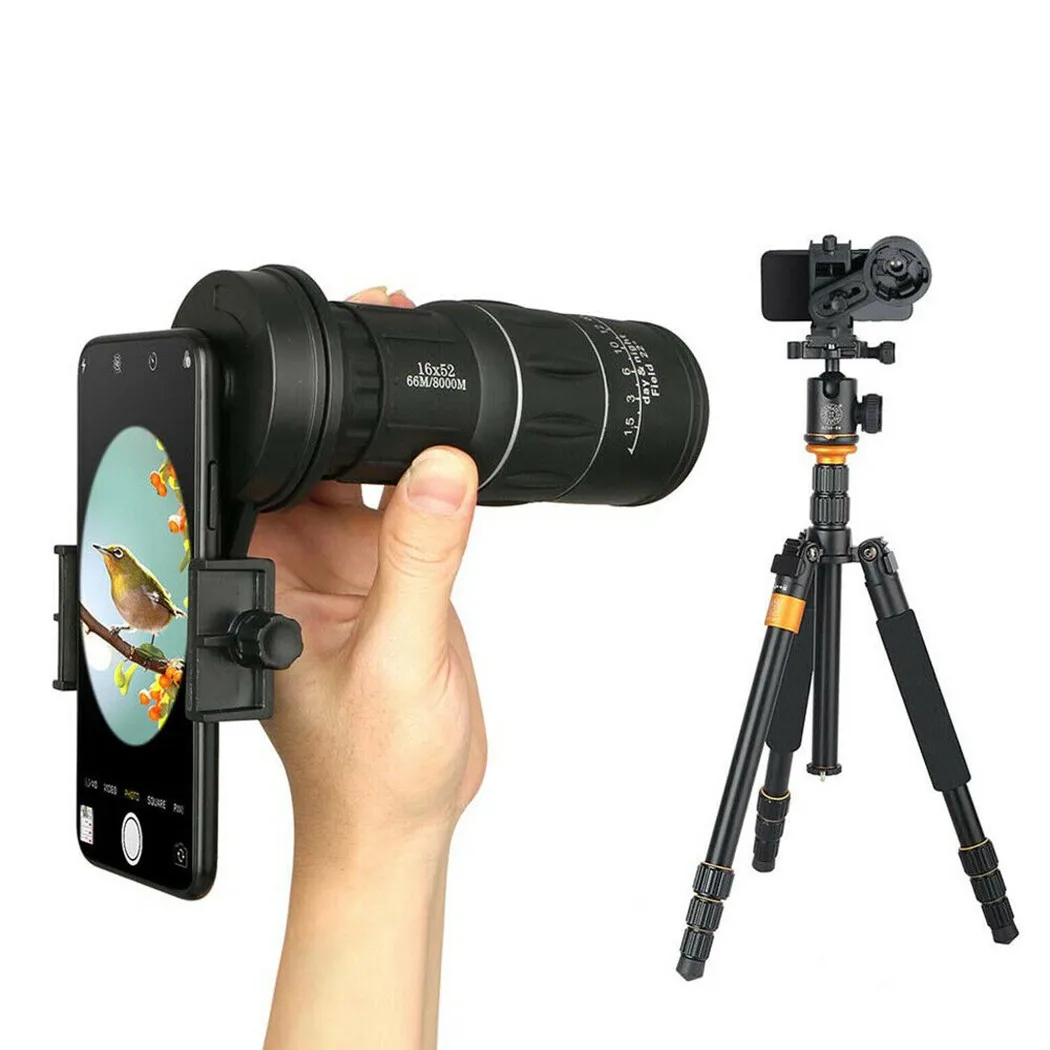 Adaptador de montaje para teléfono inteligente, soporte Monocular Binocular, Clip para teléfono celular