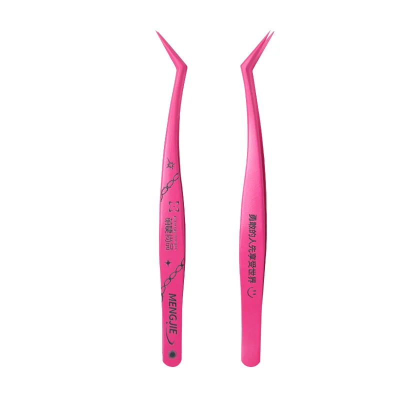 

Anti adhesive false eyelash tweezers, eyelash grafting tweezers, beginner's tool, gold feather clip eyelash stylist