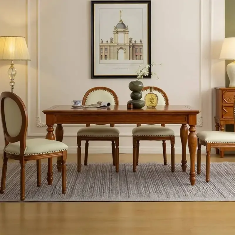 Oilproof Luxury Kitchen Dining Table Unique Wooden Living Room Tables Restaurant Modern Nordic Mesas Para Comedor Furniture Home