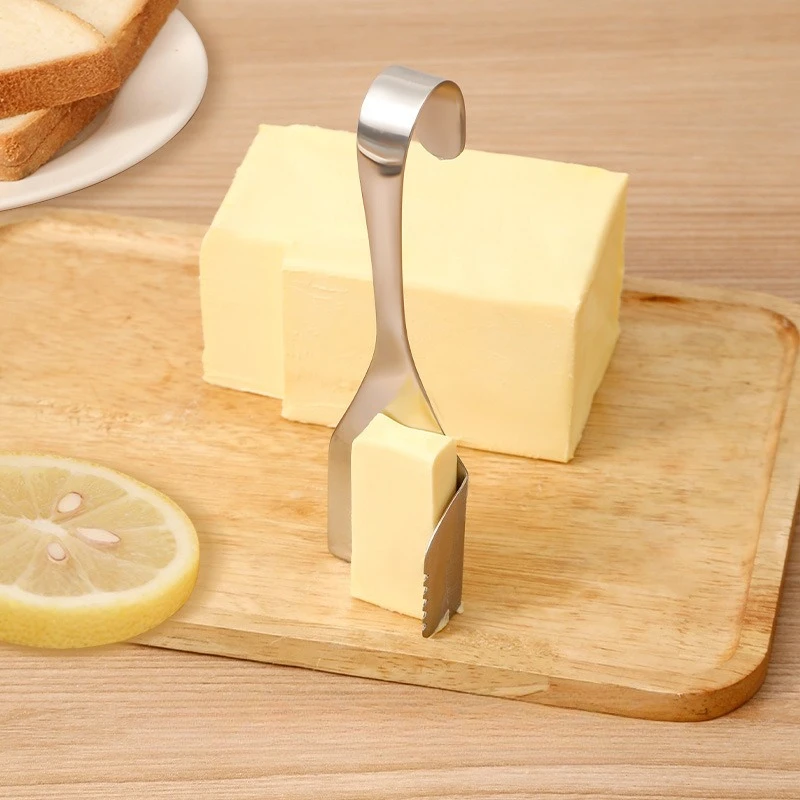 

Butter Cutter Stainless Steel Kitchen Baking Tools Cheese Slicer Household Creative Baking Gadget Butter and Jam Spreading Knife