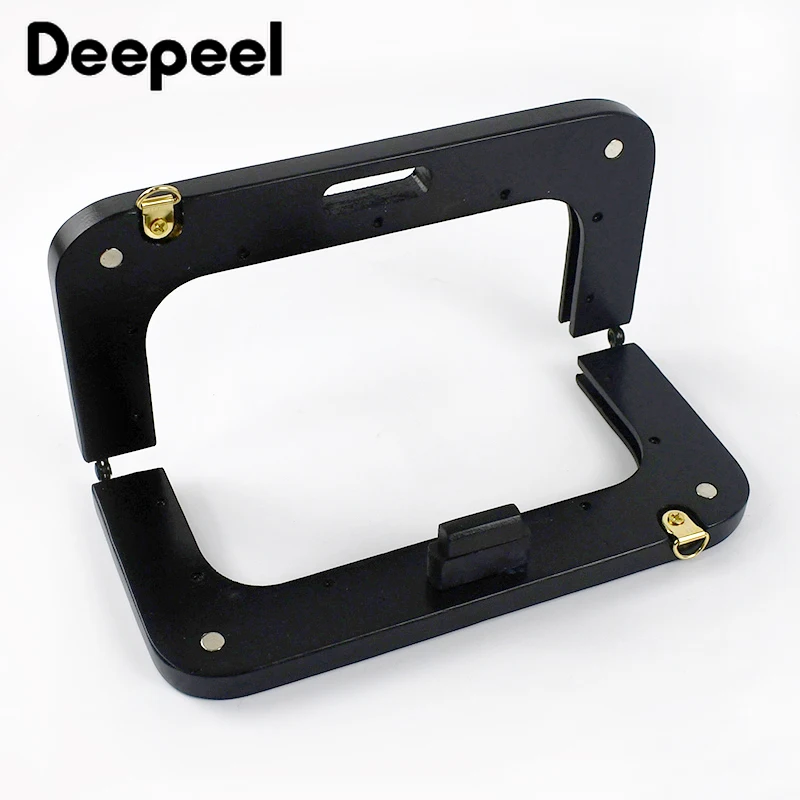 1Pc 20*9cm Wooden Bags Handle Turn Twist Lock Bag Closure Clip Purse Frame Women's Hangbags Wallet Sewing Bracket Accessories