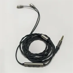 LUNSHENG 3.5mm Type C MMCX Earphone Upgrade Cable With Microphone DAC CX31993 Chip For AEOLIAN YE05 YE01 YE365 SE215 UE900