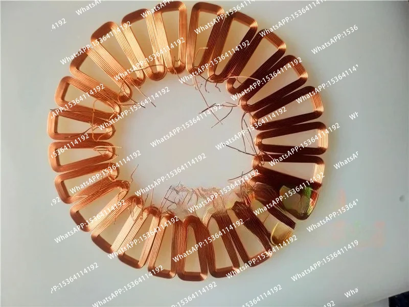 2/5/10pcs Diy Disc Coreless Generator Coil Three-phase Permanent Magnet