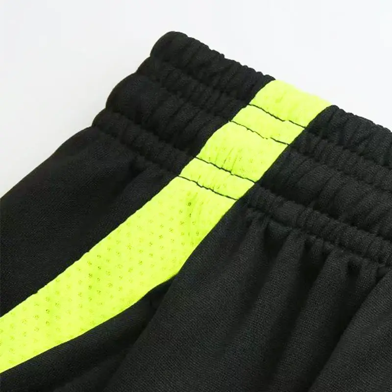Youth Trend Casual Loose Sports Pants Men's Print Elastic Waist Pocket Zipper Quick Drying Breathable Training Running Trousers