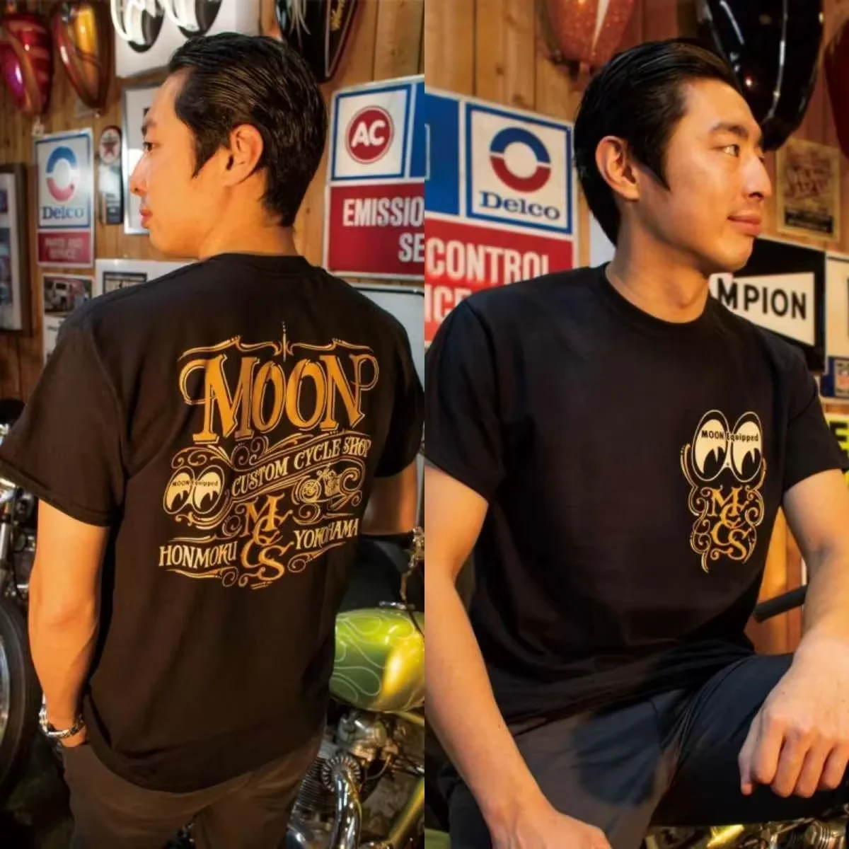 2026 New T-shirt Logo Moon Modified Car Motorcycle Brands Graphic Men Women Unisex Streetwear Short Sleeve