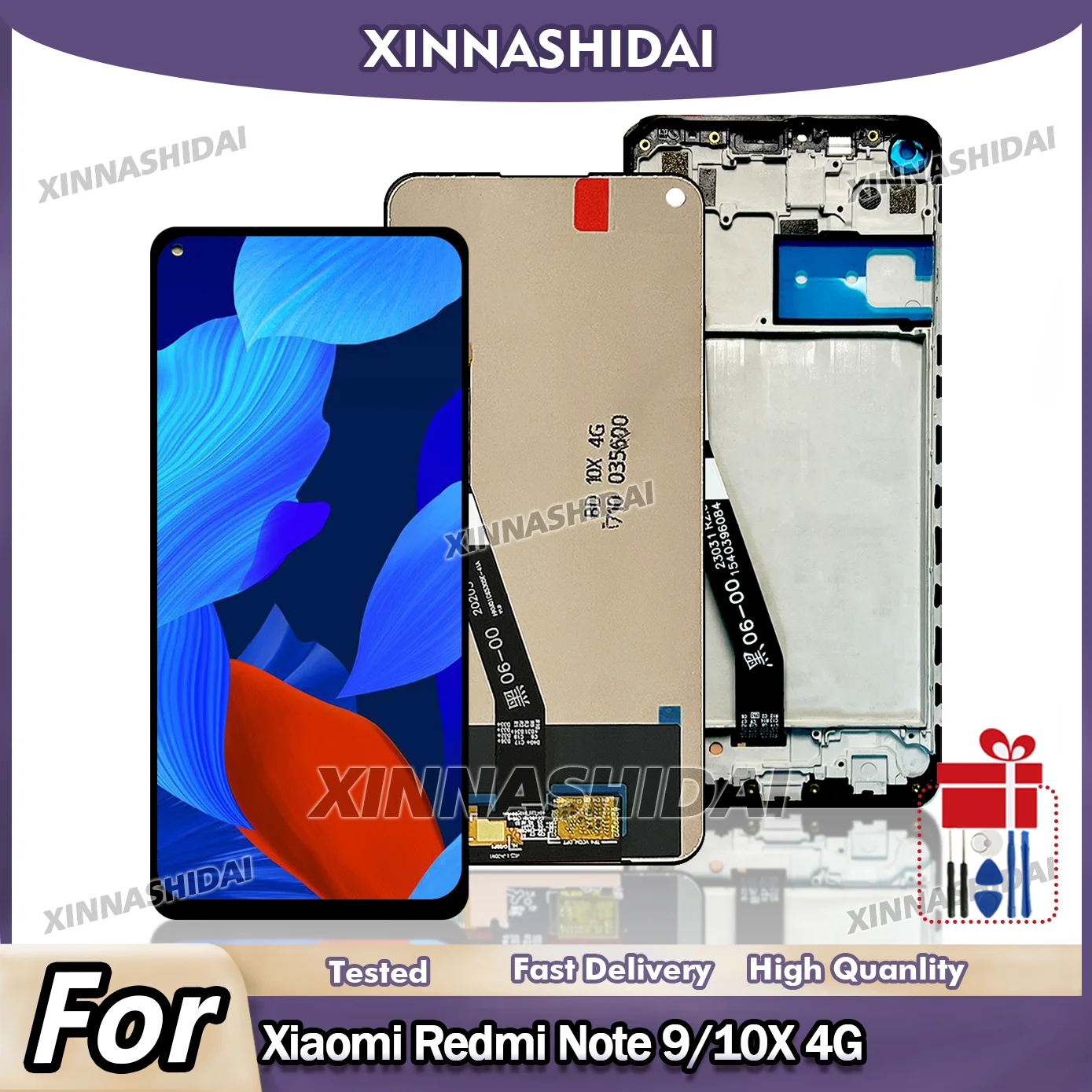 �y�Z�[�����z6.53 �C���` Xiaomi Redmi Note 9 LCD �f�B�X�v���C��ʌ����p Redmi 10X 4G LCD M2003J15SG �f�B�X�v���C M2003J15SC ���i