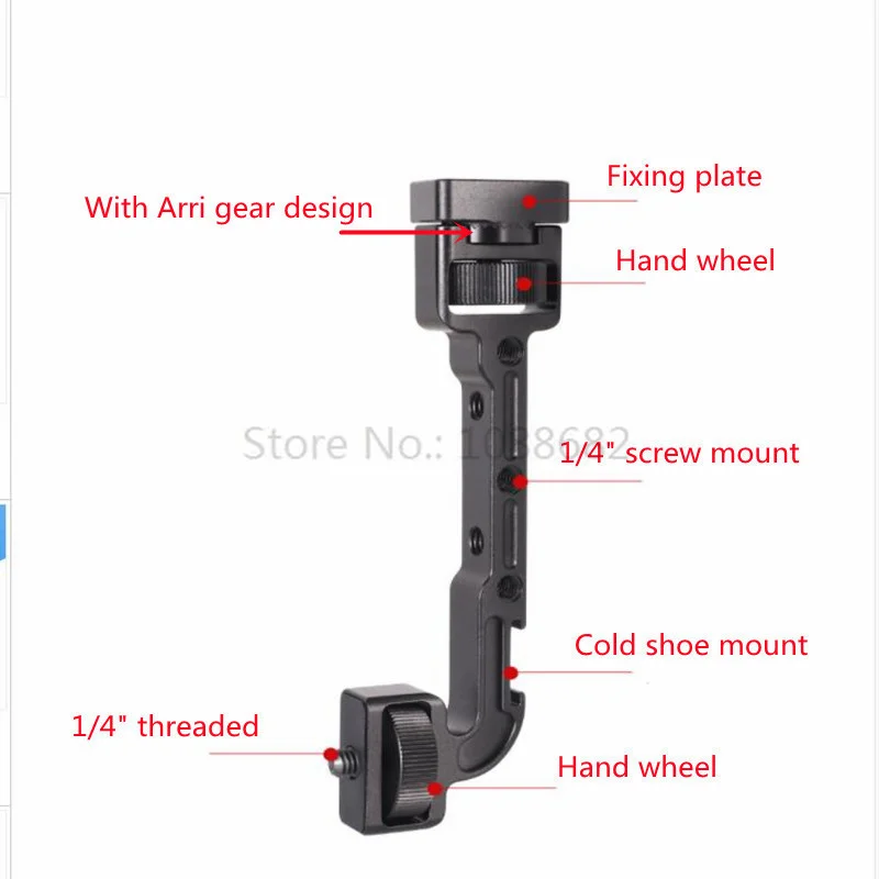 Suporte giratório de extensão para dji ronin s sc rsc2 estabilizador cardan monitor suporte led luz vídeo braço mágico estender sapato frio