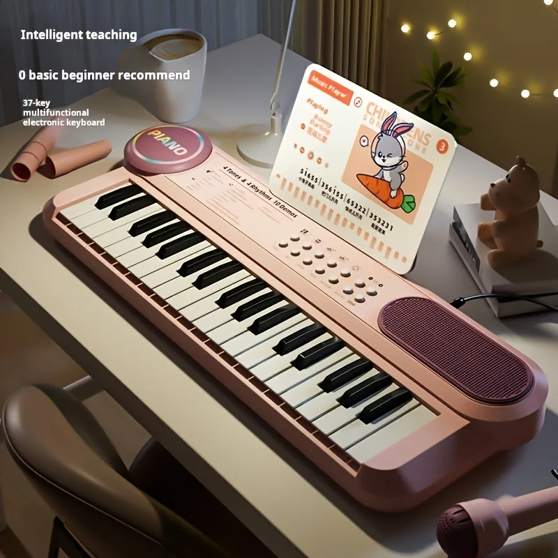 

Electronic Piano 37-key Multi-functional Children's Toy Educational Instrument Set , Birthday Gift for Boys and Girls