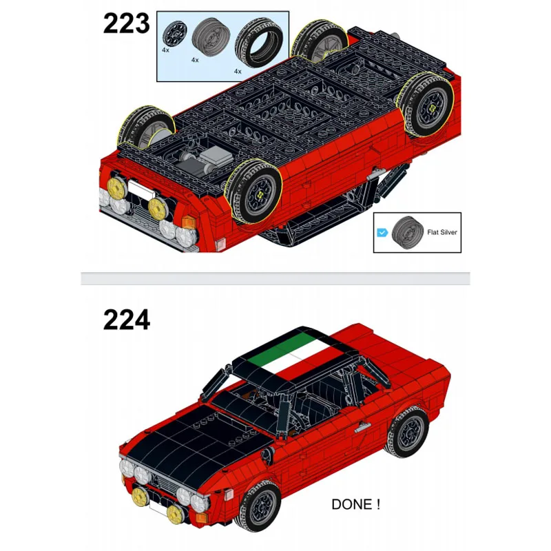 

MOC-175889 Classic City Iconic City Sports Car Racing Building Block Model 1054 Parts MOC Creative Boys Children's Birthday Toy