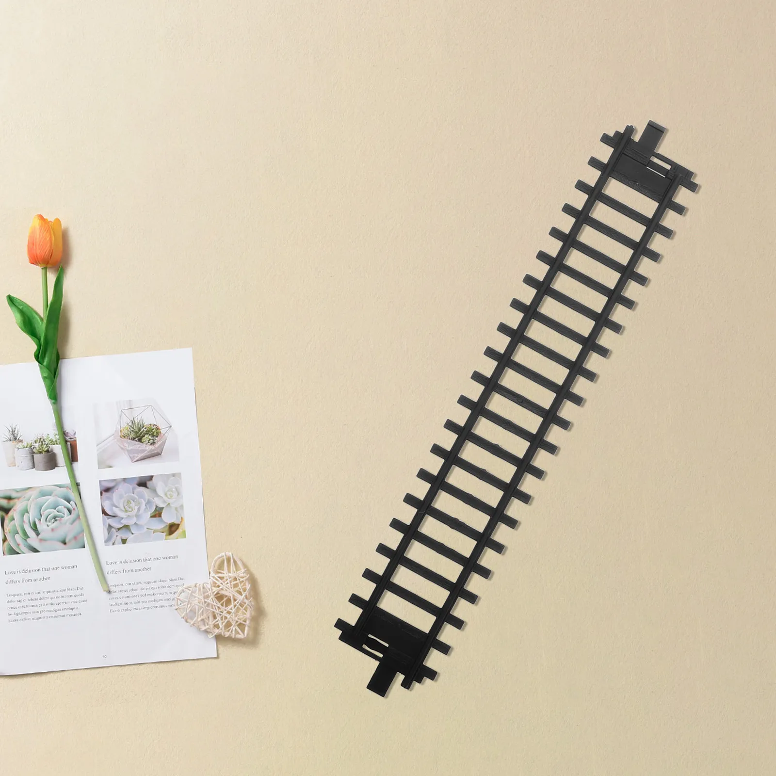 4Pcs Train Track Accessories Flexible Assembly for Kids Hand Eye Coordination Enhance Creativity Railway Extension