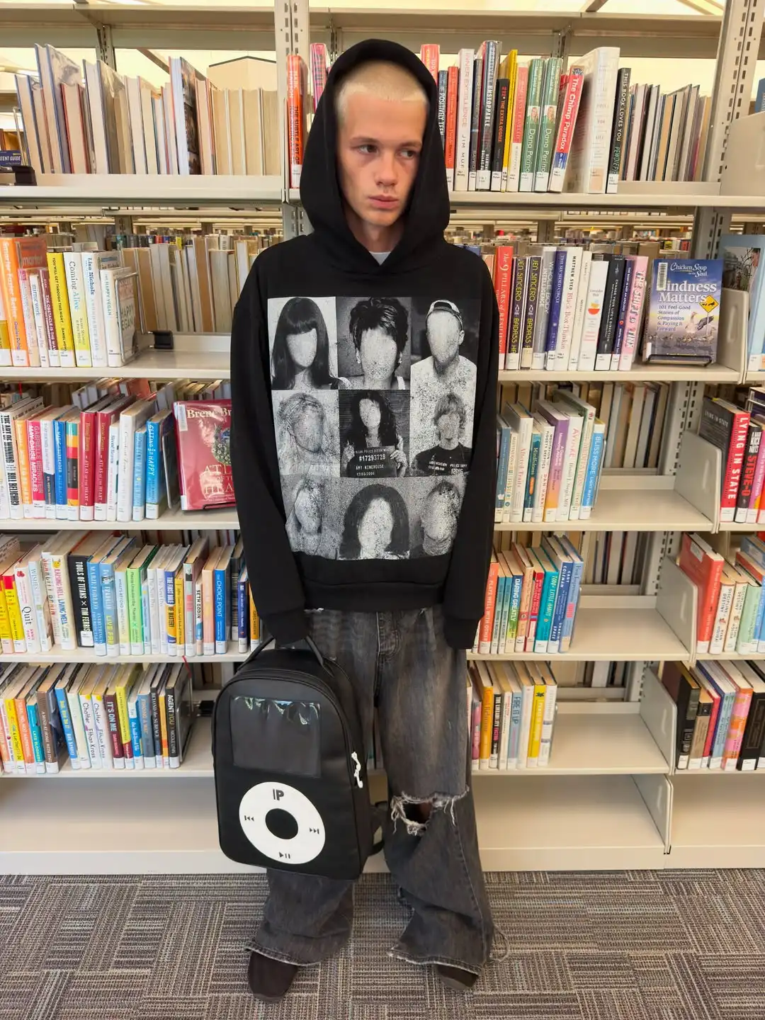 Harajuku Oversized Men Punk Hoodies Hip Hop Sweatshirts Streetwear Pullover Men Women Cotton Casual Y2k Clothing