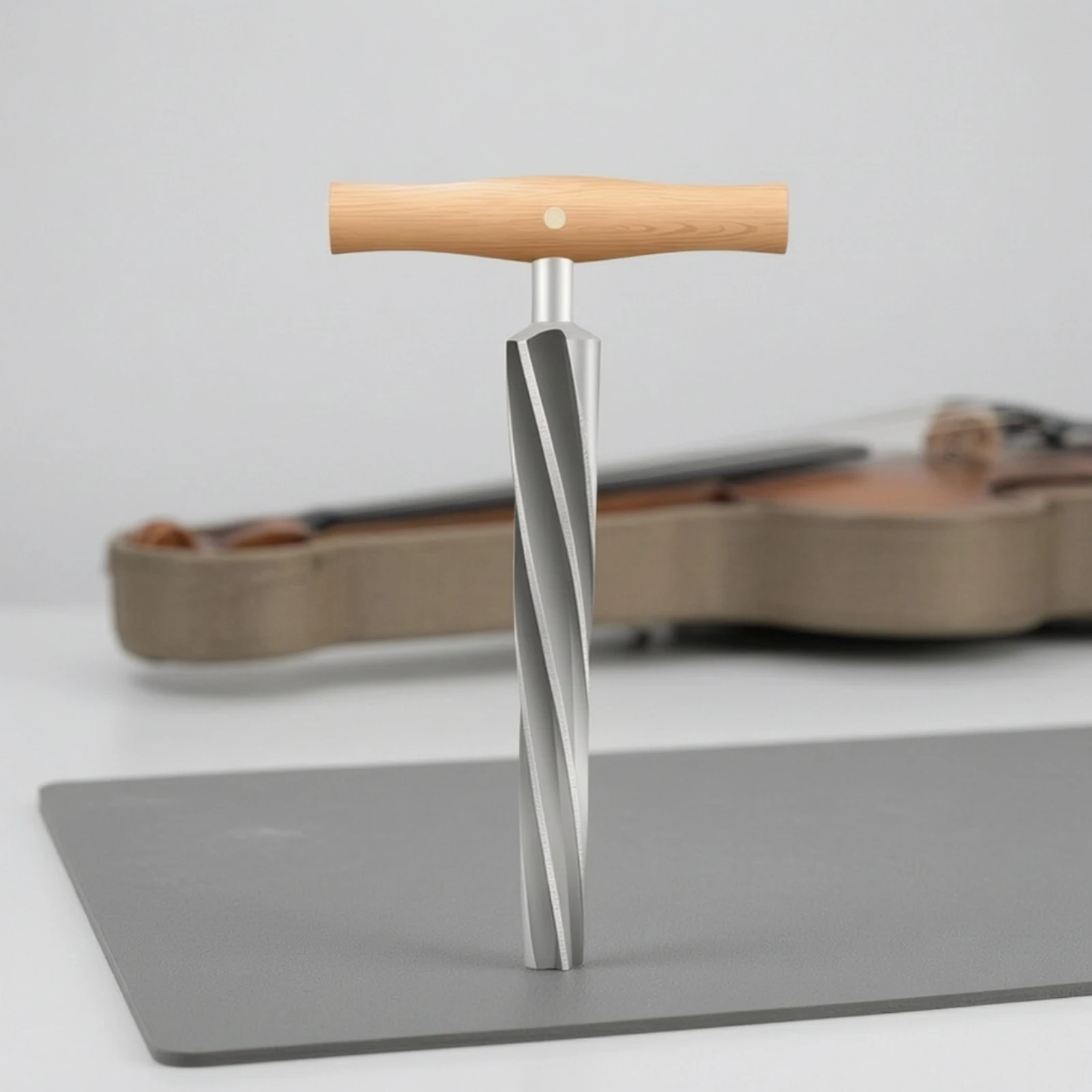 T-Handle Tapered Reamer High-Speed Steel Bass Endpin Reamer Luthier Tool Greater Control Heavy-Duty for Luthiers