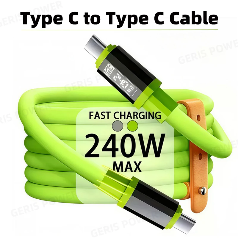 

240W USB Type C Data Cable PD Fast Charging 6A USB C Phones Chargers Cord for iPhone Xiaomi Huawei Samsung USB to Type C Wire