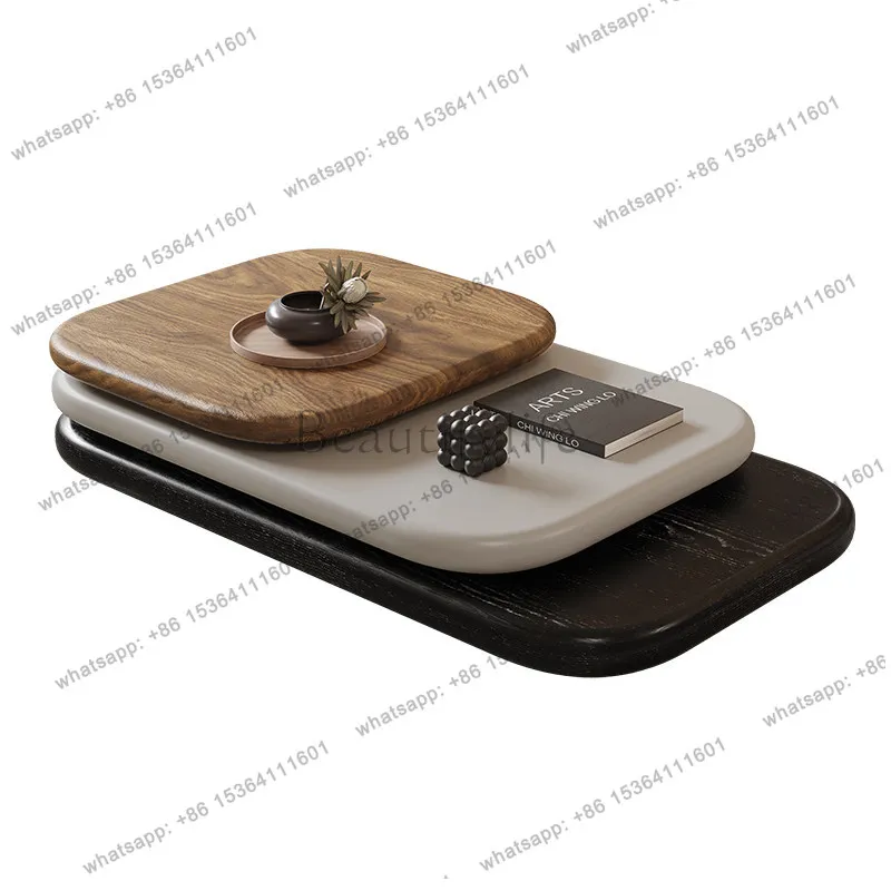 Italian minimalist light luxury rotatable coffee table small apartment living room home advanced sense simple modern simplicity