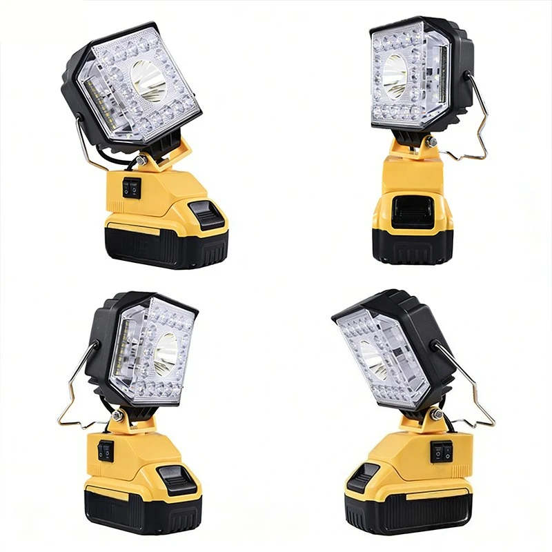 

Для Dewalt 20 В аккумулятор беспроводной светодиодный рабочий фонарь 30 Вт 3600LM прожектор порт зарядки фонарик для экстренной помощи, мастерской, гаража