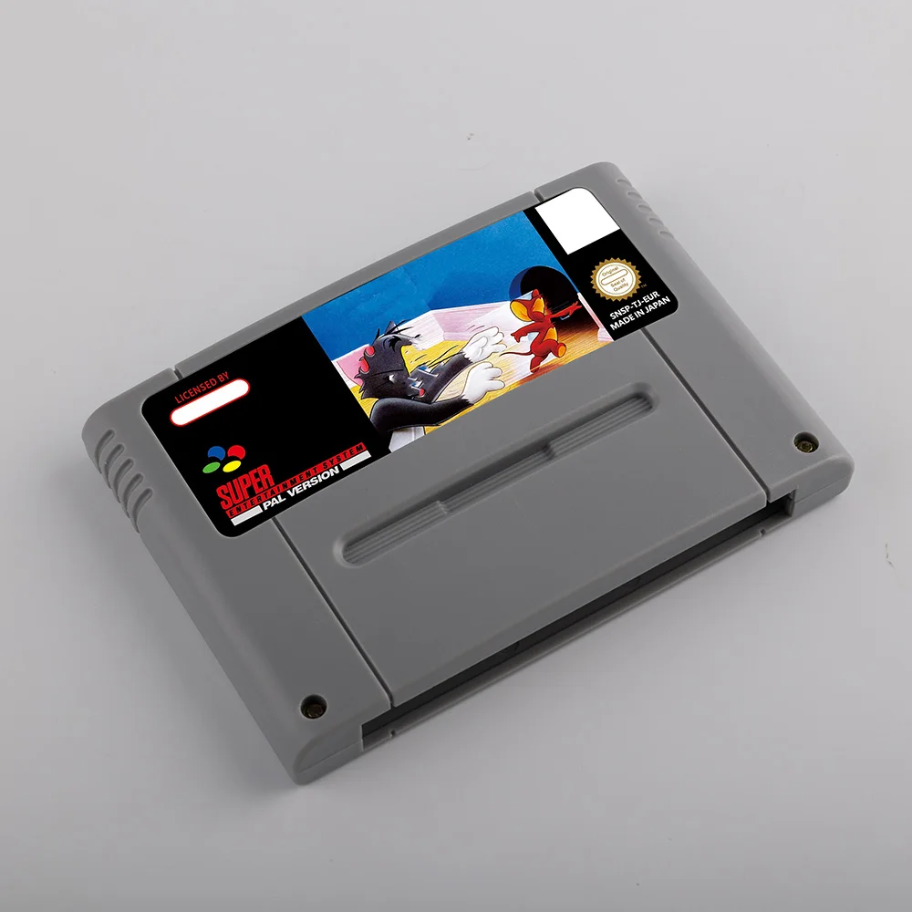 Tomes Game e Jerr Action Game Cartuccia USA EUR JAP per videoconsole SNES SFC a 16 bit