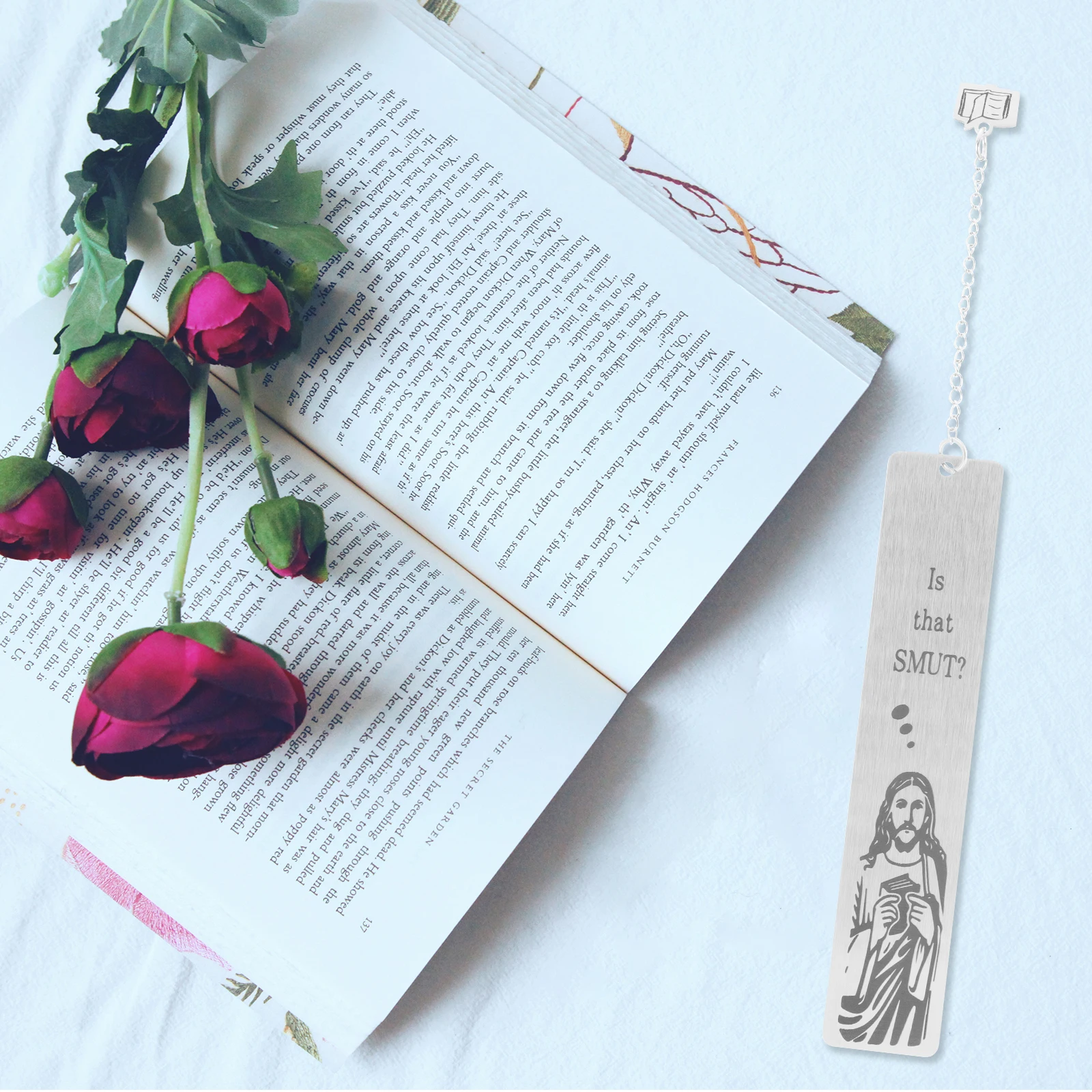 

2pcs Stainless Steel Bookmarks Creative Metal Bookmark Decorative Book Lovers Gift For Readers Students Teachers