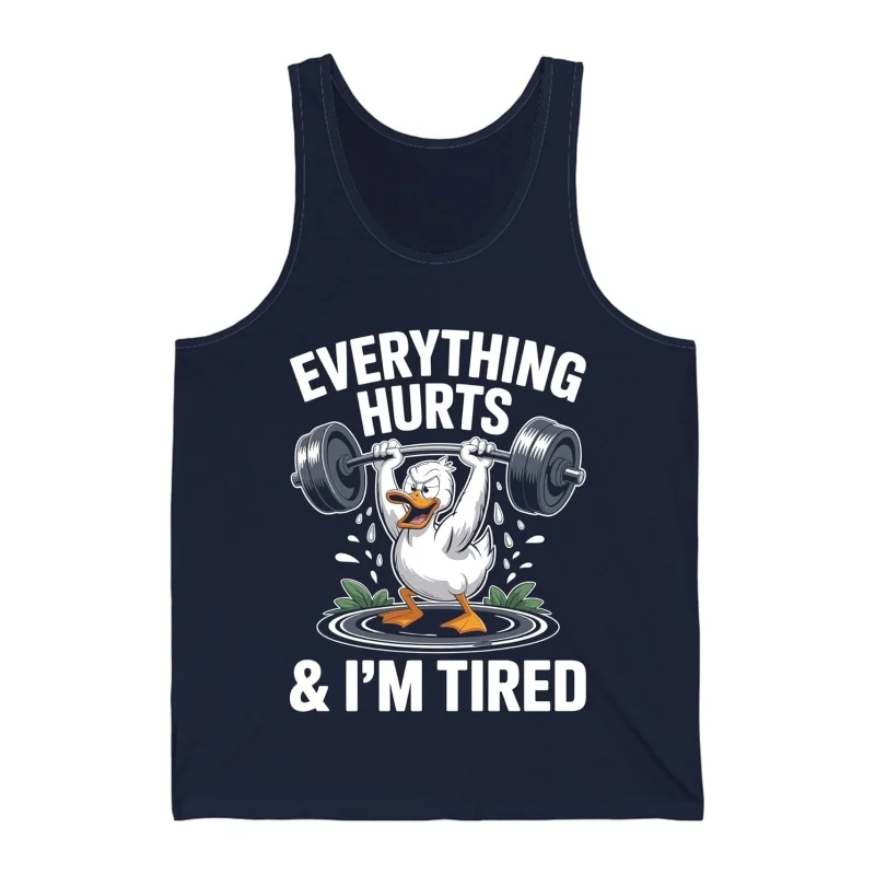 

Funny 3D Print Men's Sports Tank Tops Cute Duck Fitness Graphic Sleeveless Vest Summer Daily Gym Training Breathable Fashion Top
