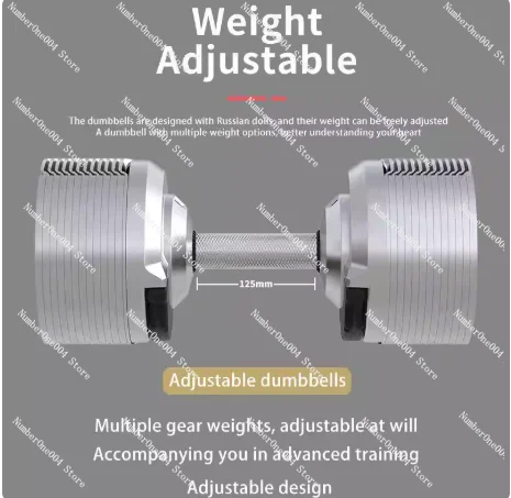 

Patent Chrome Adjustable Dumbbell Set23.5KG/32.5KG/41.5KG Premium Smart Quick Lock Variable Dumbbell
